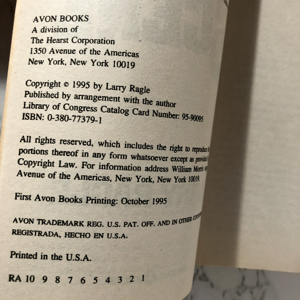 Crime Scene by Larry Ragle [FIRST PRINTING] - Bookshop Apocalypse