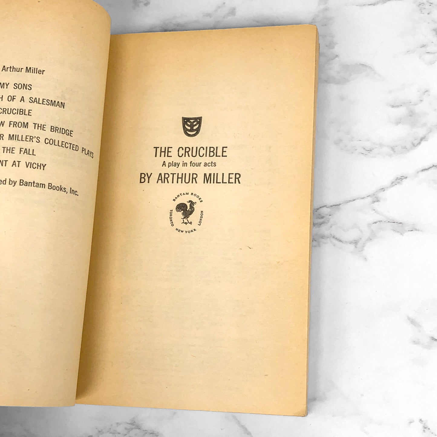 The Crucible by Arthur Miller [1967 PAPERBACK]