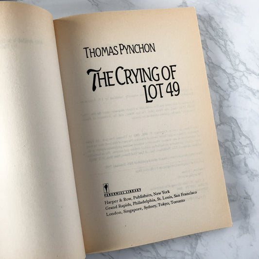 The Crying of Lot 49 by Thomas Pynchon [1990 TRADE PAPERBACK] - Bookshop Apocalypse