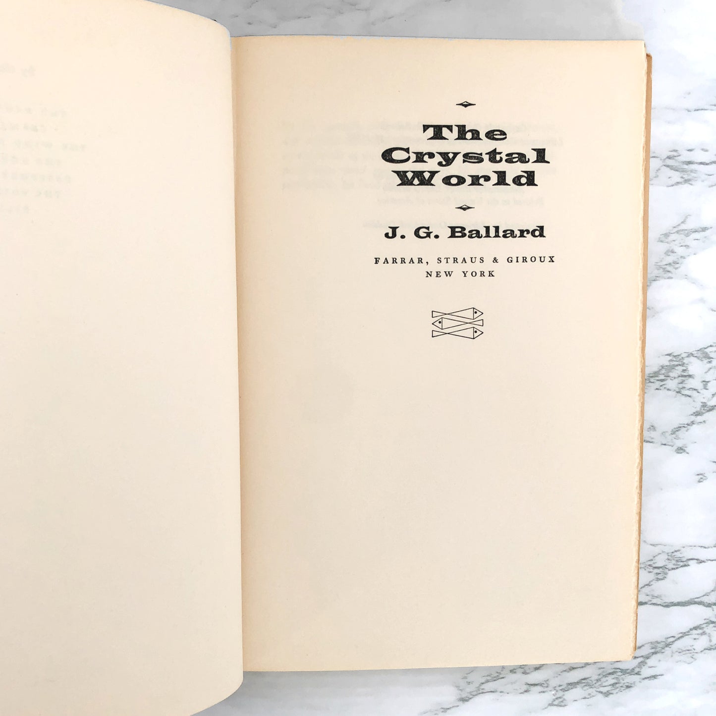 The Crystal World by J.G. Ballard [BOOK CLUB EDITION / 1966]
