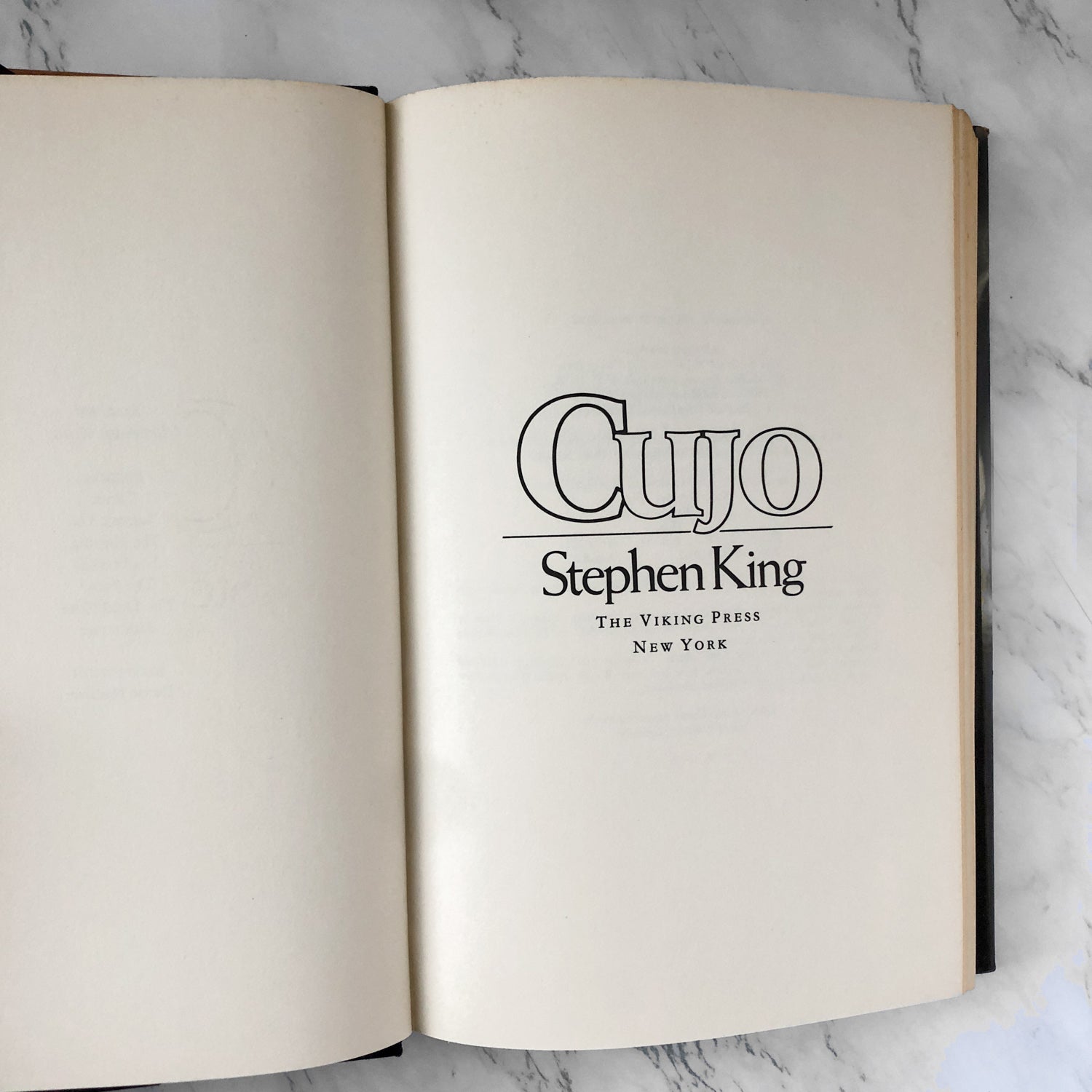 Cujo by Stephen King [FIRST EDITION / 1981] - Bookshop Apocalypse