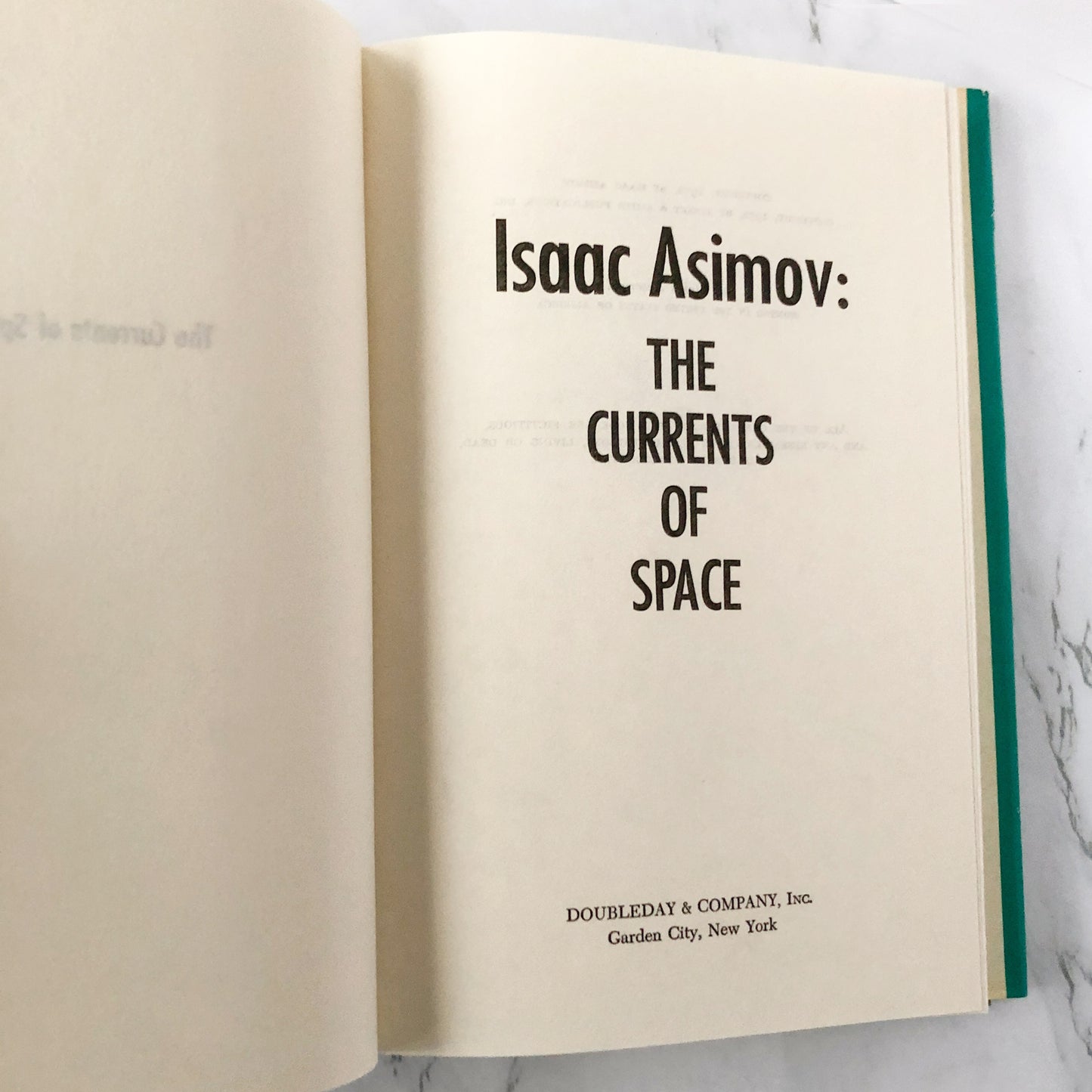 The Currents of Space by Isaac Asimov [BOOK CLUB EDITION / 1971]