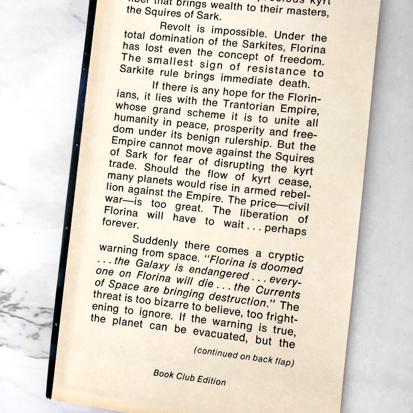 The Currents of Space by Isaac Asimov [BOOK CLUB EDITION / 1971]