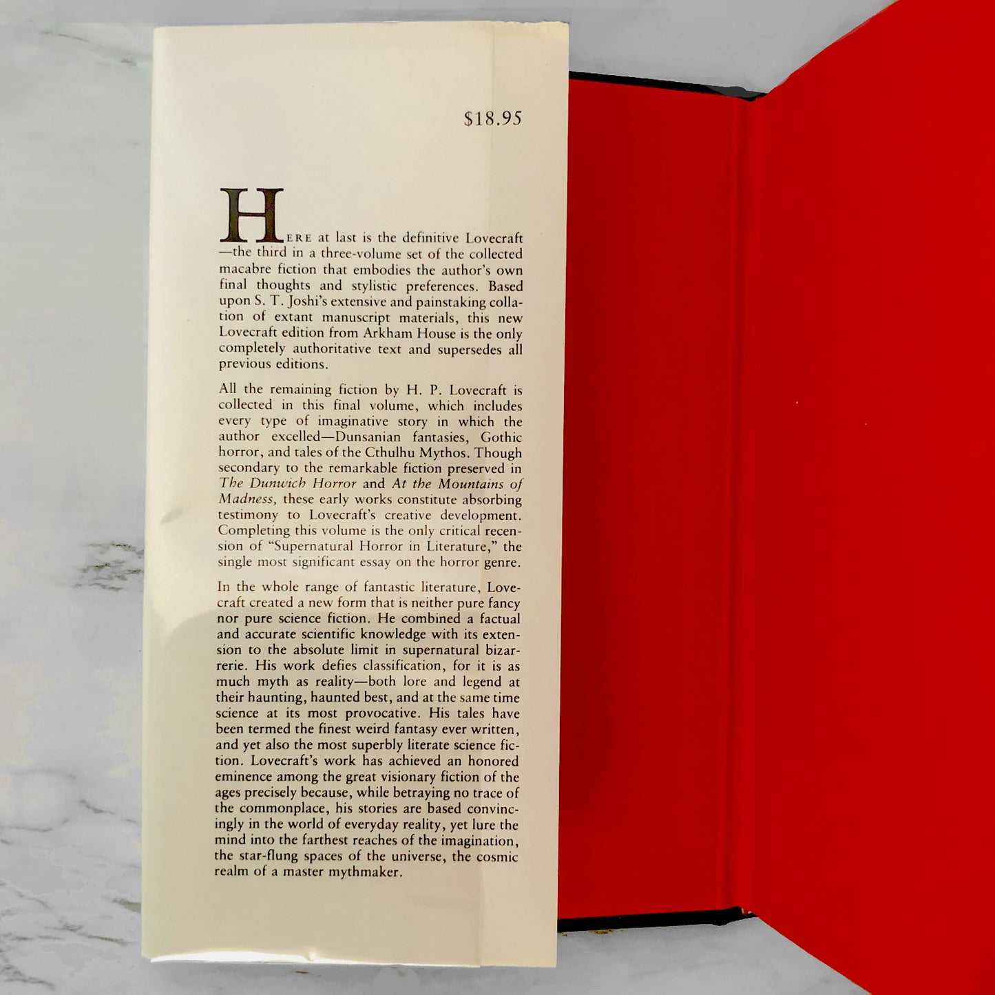 Dagon and Other Macabre Tales by H.P. Lovecraft [1987 HARDCOVER] 6th Arkham House Printing