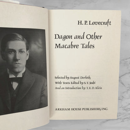 Dagon and Other Macabre Tales by H.P. Lovecraft [1987 HARDCOVER] 6th Arkham House Printing