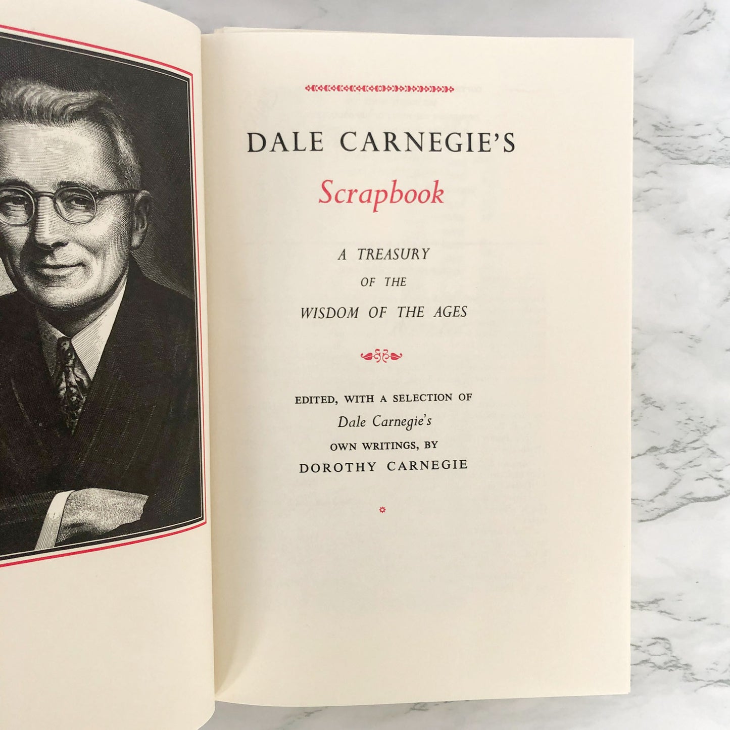 Dale Carnegie's Scrapbook edited by Dorothy Carnegie SIGNED! [FIRST EDITION / 1959]