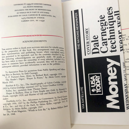 Dale Carnegie's Scrapbook edited by Dorothy Carnegie SIGNED! [FIRST EDITION / 1959]