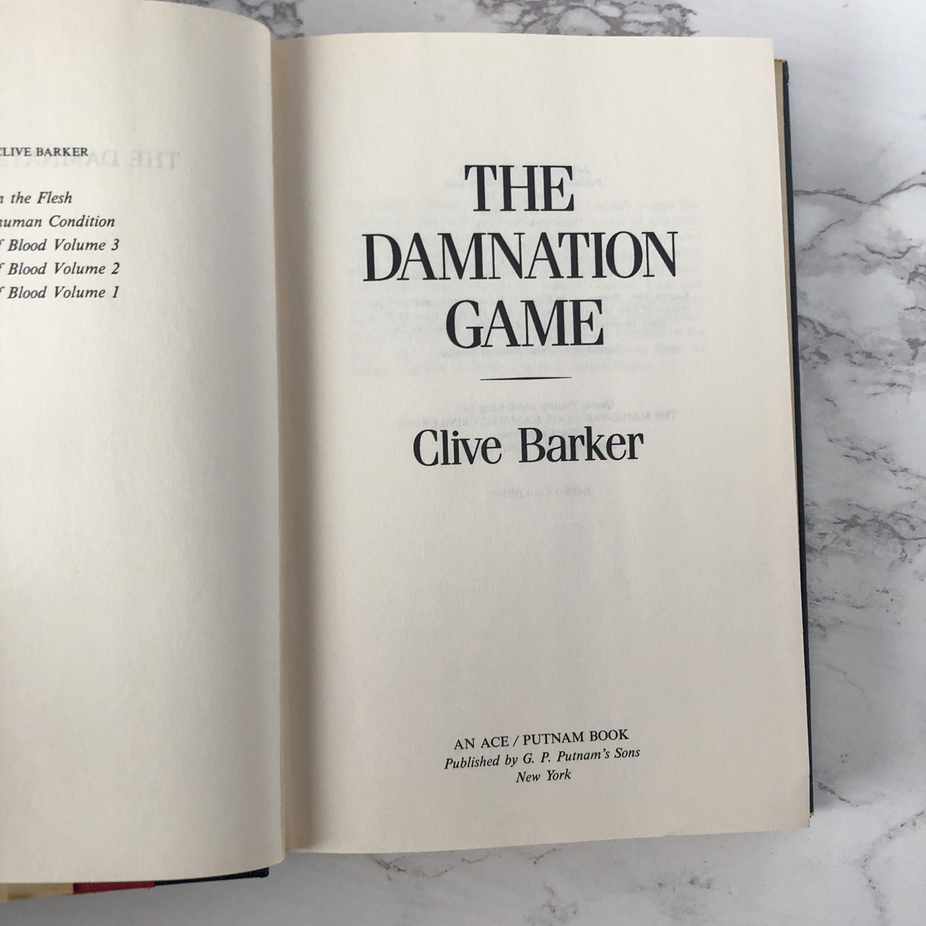 The Damnation Game by Clive Barker [BCE] - Bookshop Apocalypse