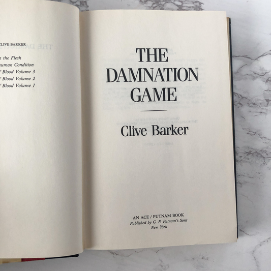 The Damnation Game by Clive Barker [BCE] - Bookshop Apocalypse