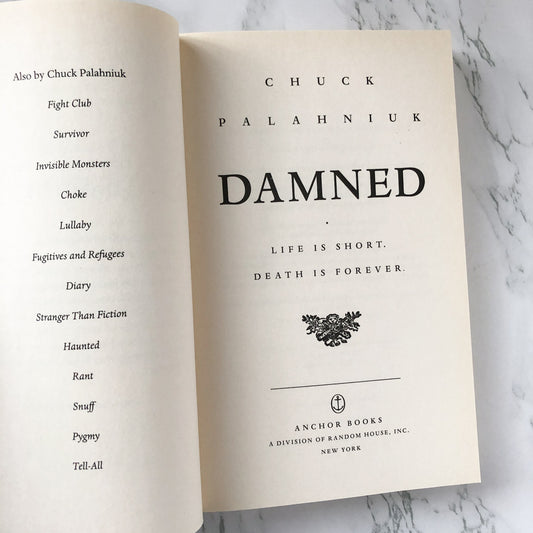 Damned by Chuck Palahniuk [FIRST PAPERBACK PRINTING] - Bookshop Apocalypse