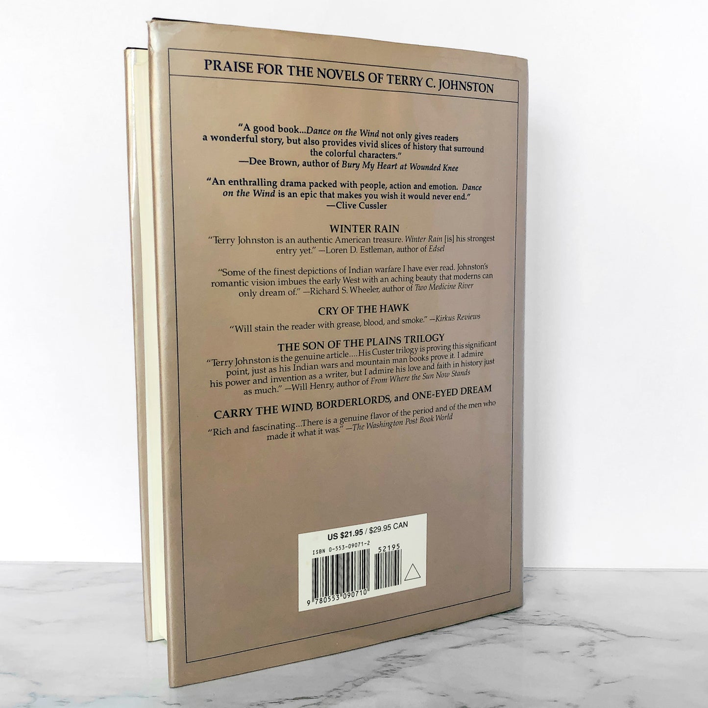 Dance on the Wind by Terry C. Johnston [FIRST EDITION / FIRST PRINTING]