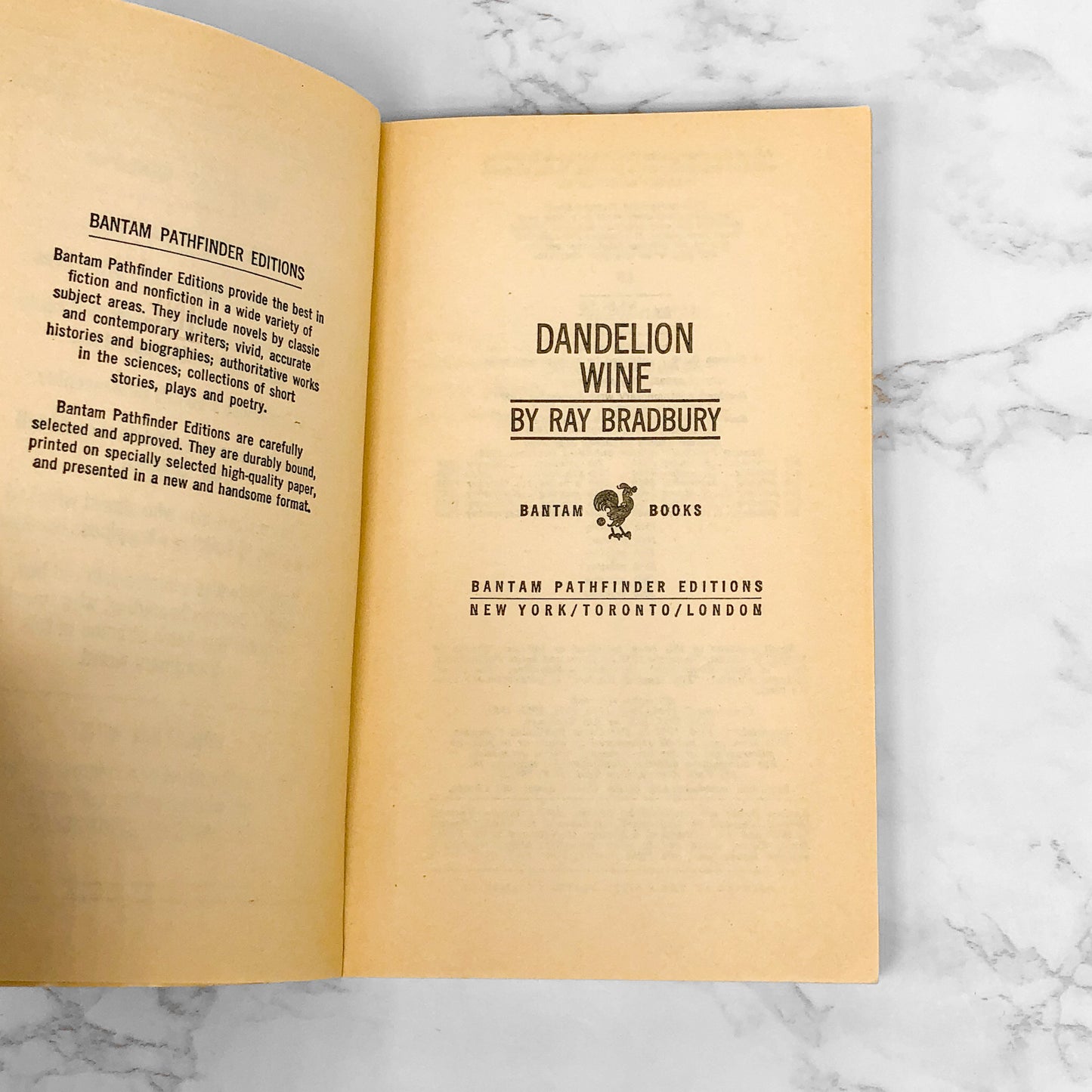 Dandelion Wine by Ray Bradbury [1969 PAPERBACK]