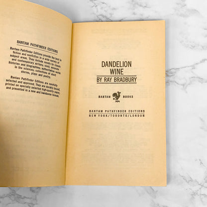 Dandelion Wine by Ray Bradbury [1969 PAPERBACK]