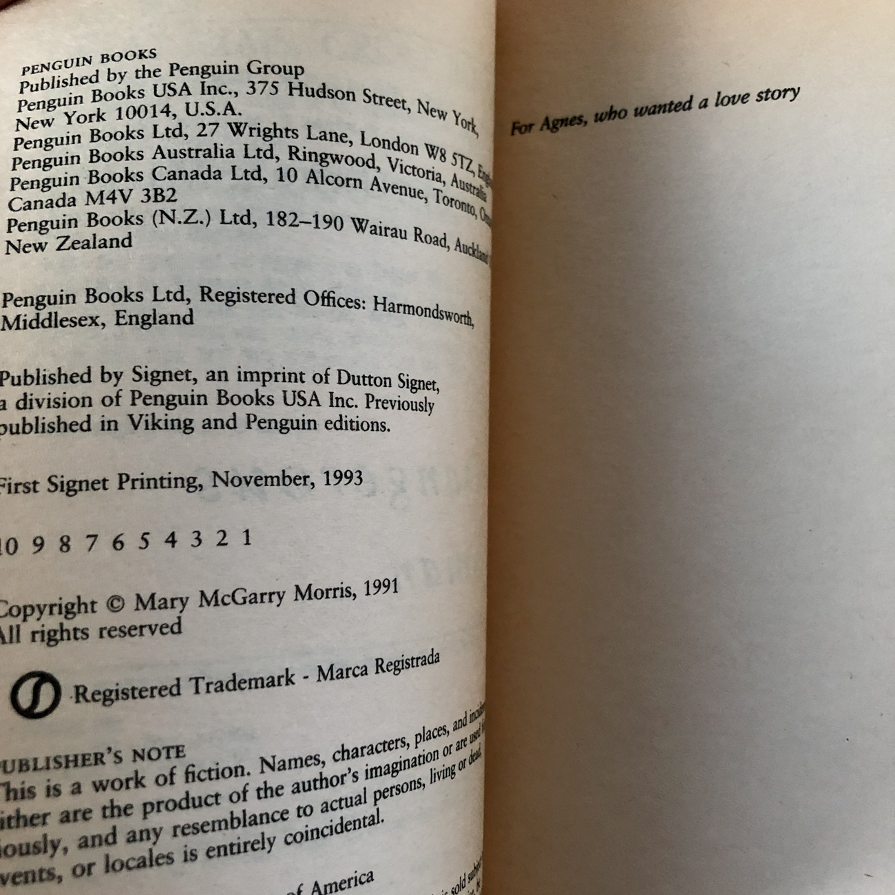 A Dangerous Woman by Mary McGarry Morris [1993 PAPERBACK] - Bookshop Apocalypse