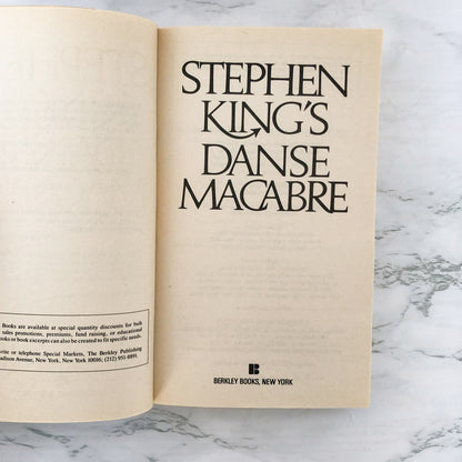 Danse Macabre by Stephen King [1983 PAPERBACK]