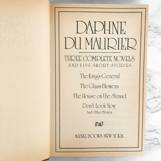 Daphne du Maurier: Three Complete Novels & Five Short Stories [HARDCOVER OMNIBUS] 1981 • Avenel