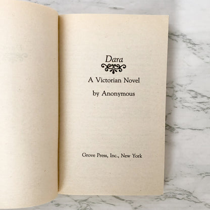 Dara: A Victorian Novel by Anonymous [1986 SLEAZE PAPERBACK]