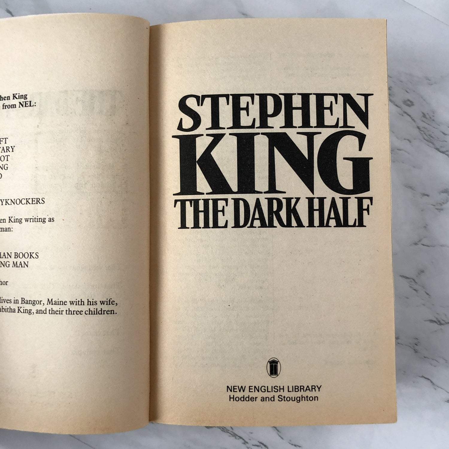 The Dark Half by Stephen King [1989 UK PAPERBACK] - Bookshop Apocalypse