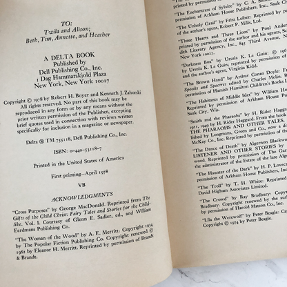 Dark Imaginings: A Collection of Gothic Fantasy edited by Robert H Boyer [1978 TRADE PAPERBACK] - Bookshop Apocalypse