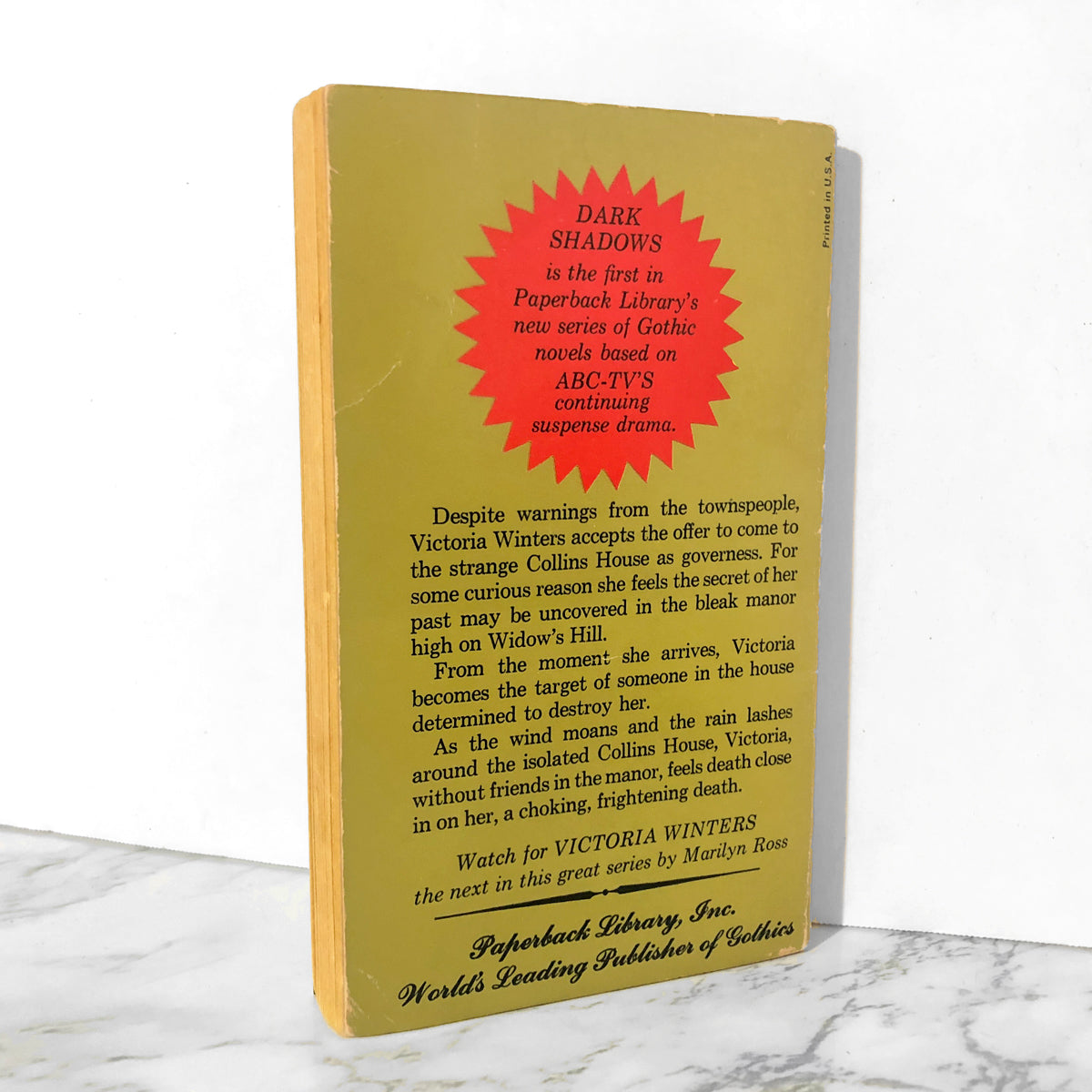 Dark Shadows by Marilyn Ross [FIRST EDITION PAPERBACK / 1966] - Bookshop Apocalypse