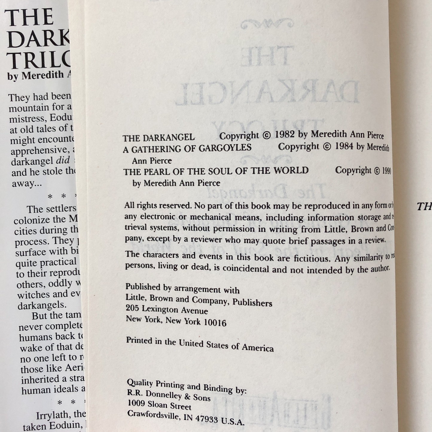 The Darkangel Trilogy by Meredith Ann Pierce [1990 HARDCOVER ANTHOLOGY] - Bookshop Apocalypse