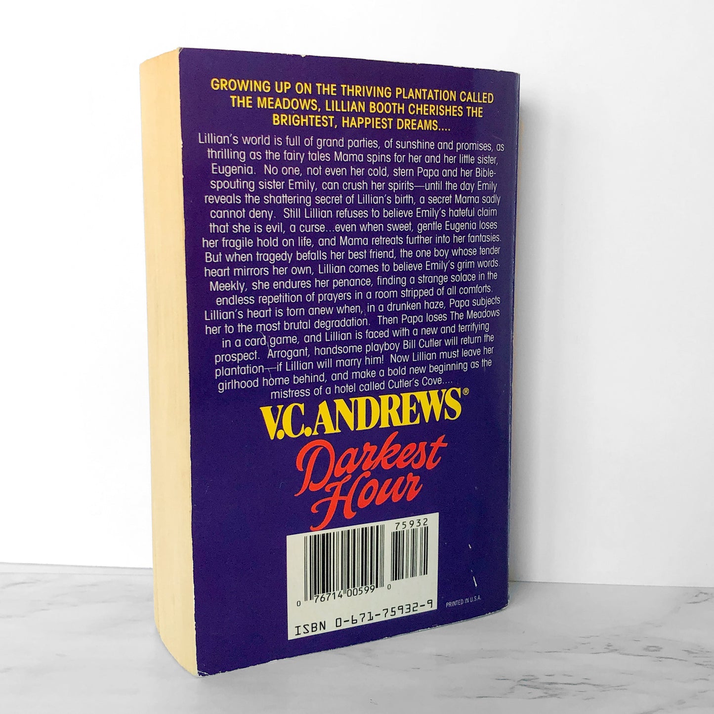 Darkest Hour by V.C. Andrews [FIRST PAPERBACK PRINTING] 1993