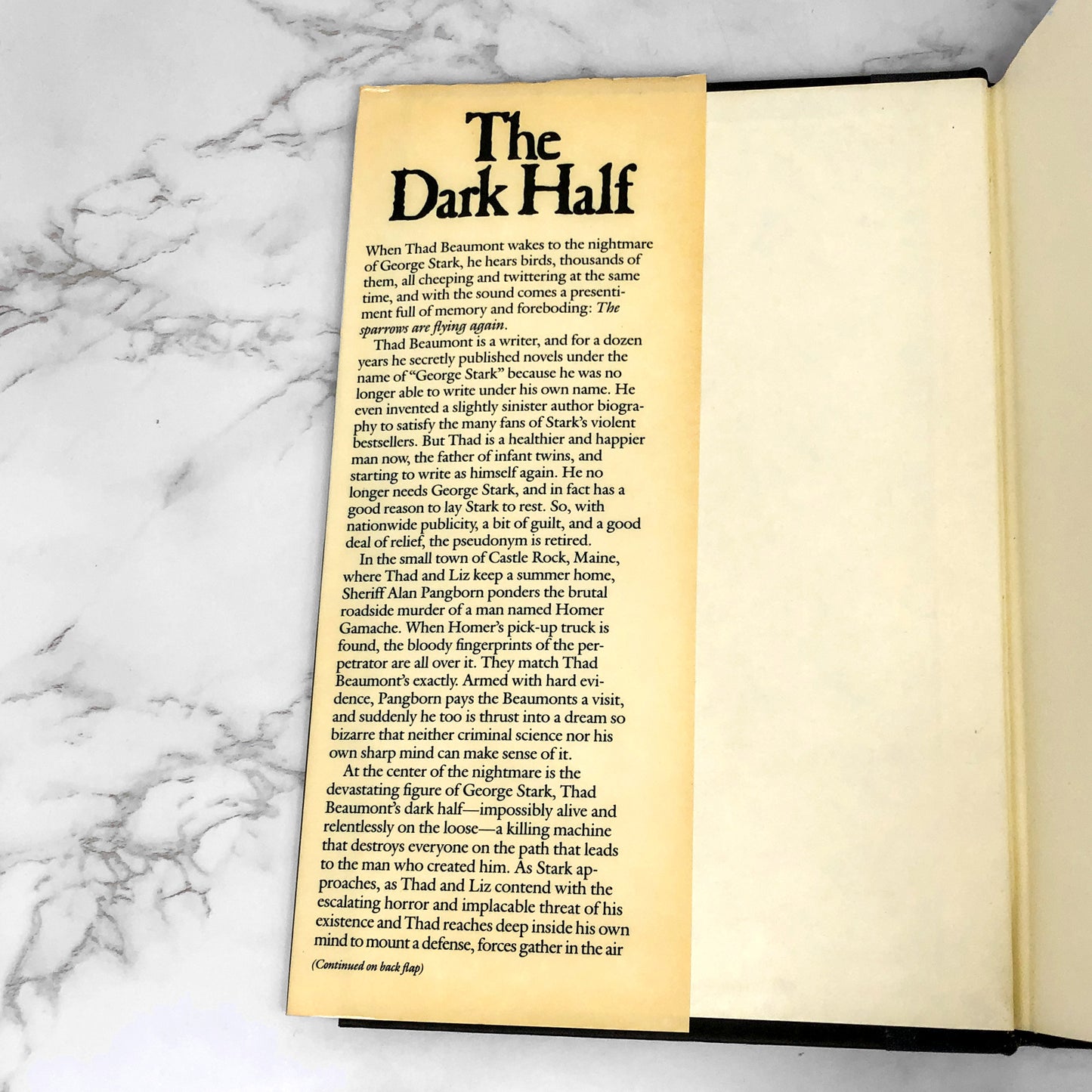 The Dark Half by Stephen King [1989 HARDCOVER]