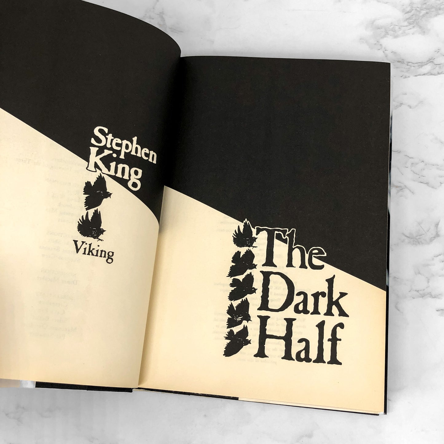 The Dark Half by Stephen King [FIRST EDITION • FIRST PRINTING] 1989 • Viking
