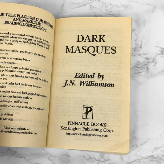 Dark Masques edited by J.N. Williamson [2001 PAPERBACK]