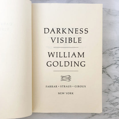 Darkness Visible by William Golding [FIRST PAPERBACK PRINTING / 1979]