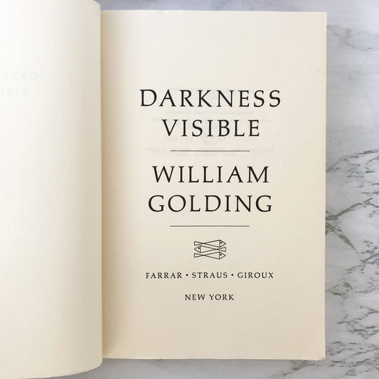 Darkness Visible by William Golding [FIRST PAPERBACK PRINTING / 1979]