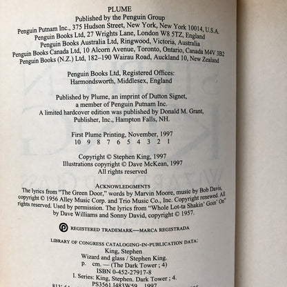 Wizard and Glass by Stephen King [FIRST PLUME PRINTING / 1997] - Bookshop Apocalypse