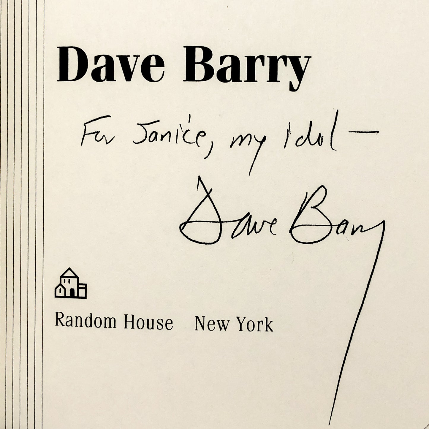 Dave Barry's Complete Guide to Guys by Dave Barry SIGNED! [FIRST EDITION] 1995