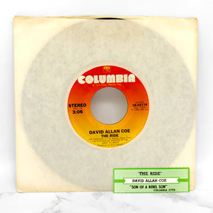 David Allan Coe – The Ride [7" VINYL SINGLE] 1983 • Columbia