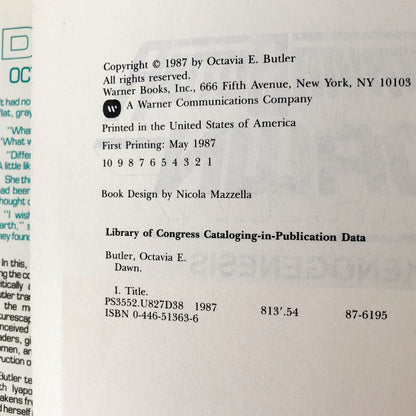 Dawn by Octavia E. Butler SIGNED! [FIRST EDITION / FIRST PRINTING]