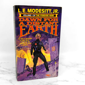 Dawn For a Distant Earth by L.E. Modesitt Jr. [FIRST EDITION PAPERBACK] 1987 • Tor