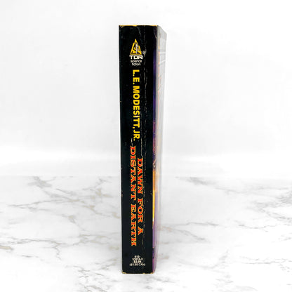 Dawn For a Distant Earth by L.E. Modesitt Jr. [FIRST EDITION PAPERBACK] 1987 • Tor