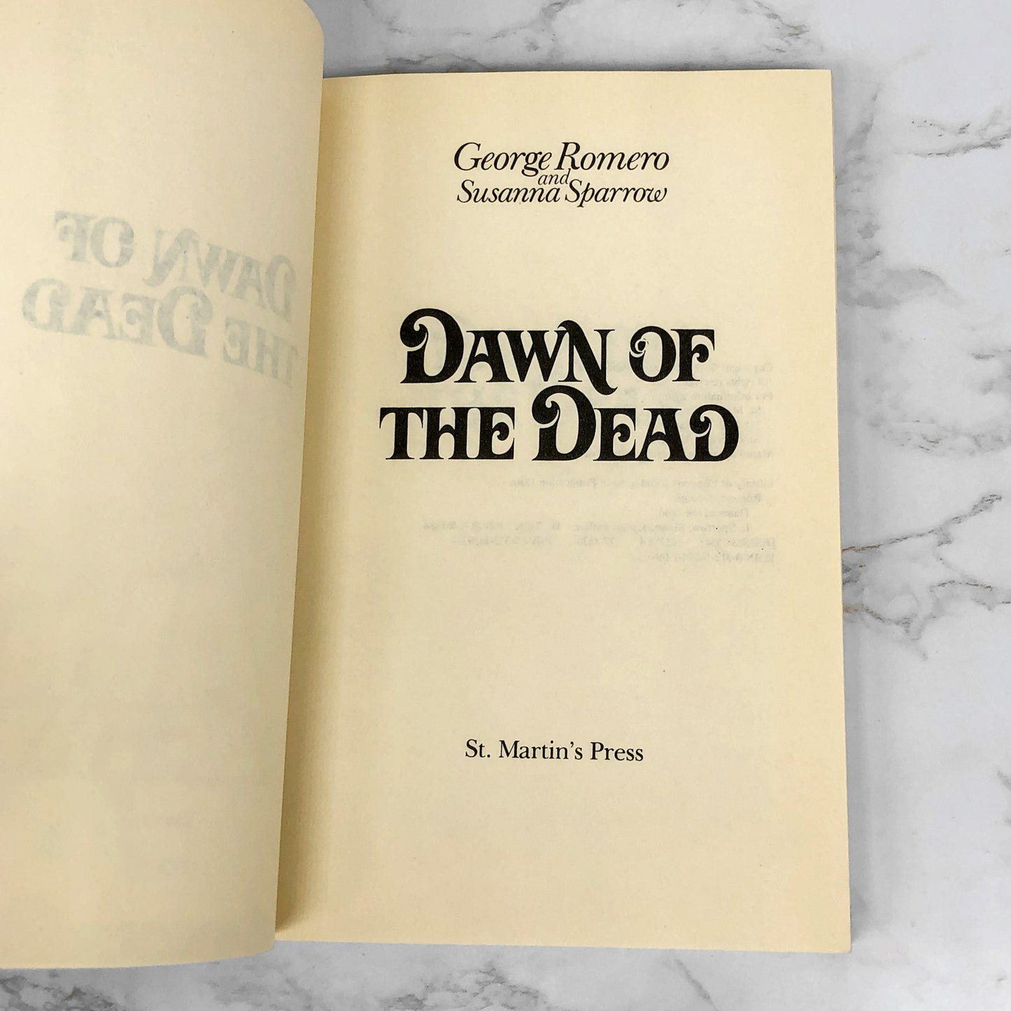 Dawn of the Dead by George Romero & Susanna Sparrow [1979 TRADE PAPERBACK]