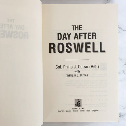 The Day After Roswell by Col. Philip J Corso & William J Birnes [FIRST EDITION PAPERBACK]