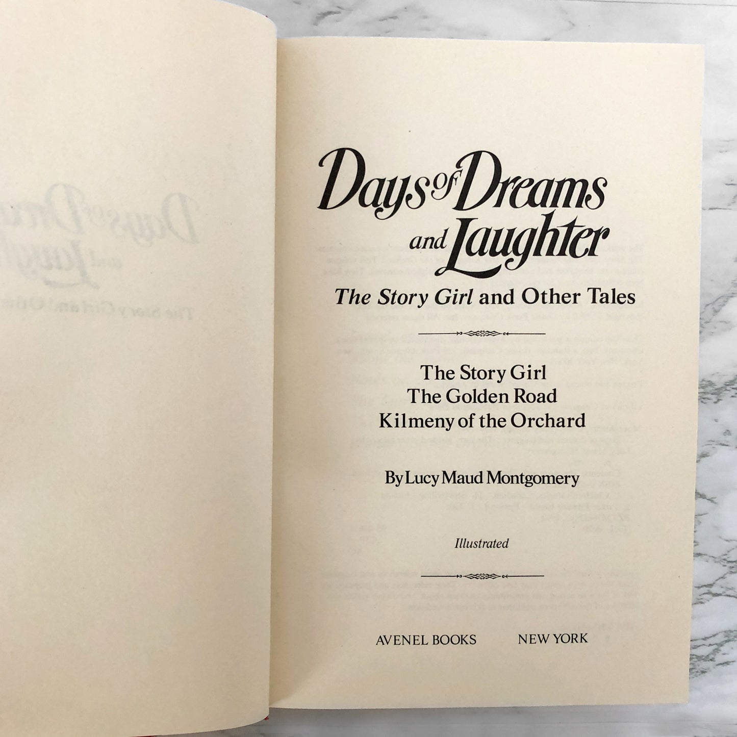 Days of Dreams and Laughter: The Story Girl & Other Tales by L.M. Montgomery [HARDCOVER OMNIBUS] 1990 • Avenel