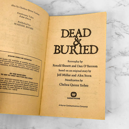 Dead & Buried by Chelsea Quinn Yarbro [MOVIE TIE-IN PAPERBACK] 1980
