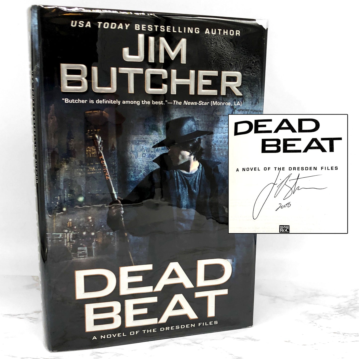 Dead Beat by Jim Butcher SIGNED! [FIRST EDITION] 2005 • Dresden Files #7
