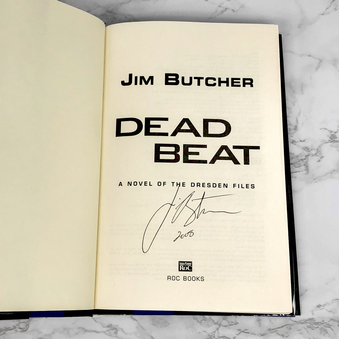 Dead Beat by Jim Butcher SIGNED! [FIRST EDITION] 2005 • Dresden Files #7