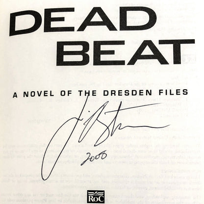 Dead Beat by Jim Butcher SIGNED! [FIRST EDITION] 2005 • Dresden Files #7