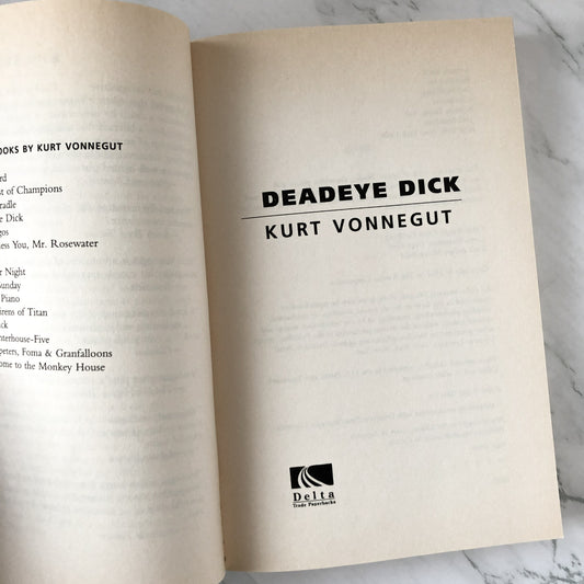 Deadeye Dick by Kurt Vonnegut [1999 TRADE PAPERBACK] - Bookshop Apocalypse