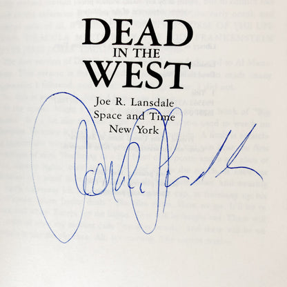 Dead in the West by Joe R. Lansdale SIGNED! [FIRST EDITION]