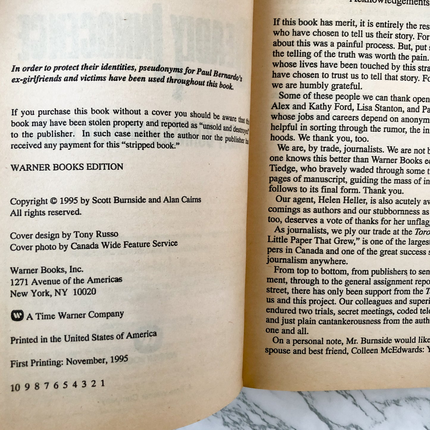 Deadly Innocence by Scott Burnside & Alan Cairns [1995 PAPERBACK] - Bookshop Apocalypse