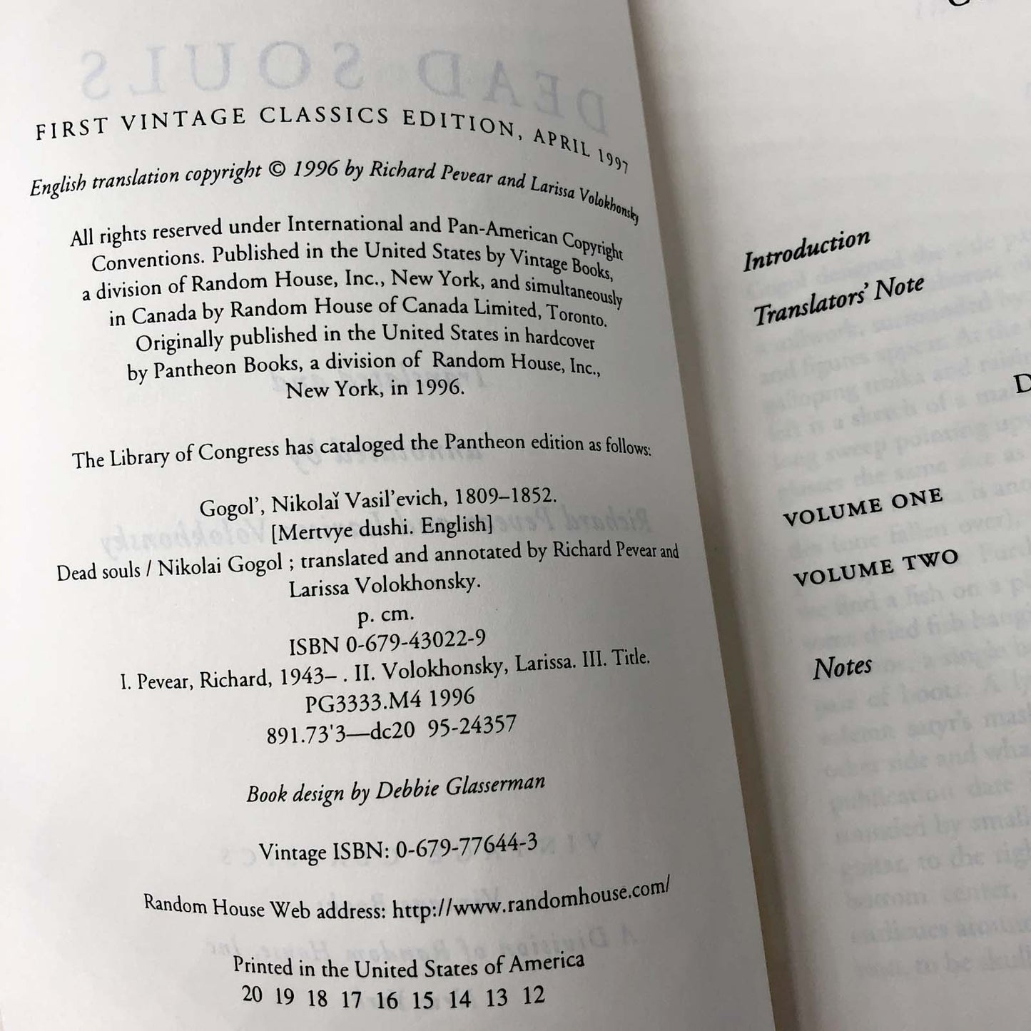 Dead Souls by Nikolai Gogol [1997 TRADE PAPERBACK]