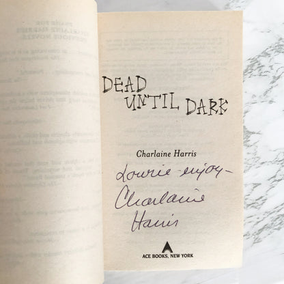 Dead Until Dark by Charlaine Harris SIGNED! [FIRST EDITION / SOOKIE STACKHOUSE #1]