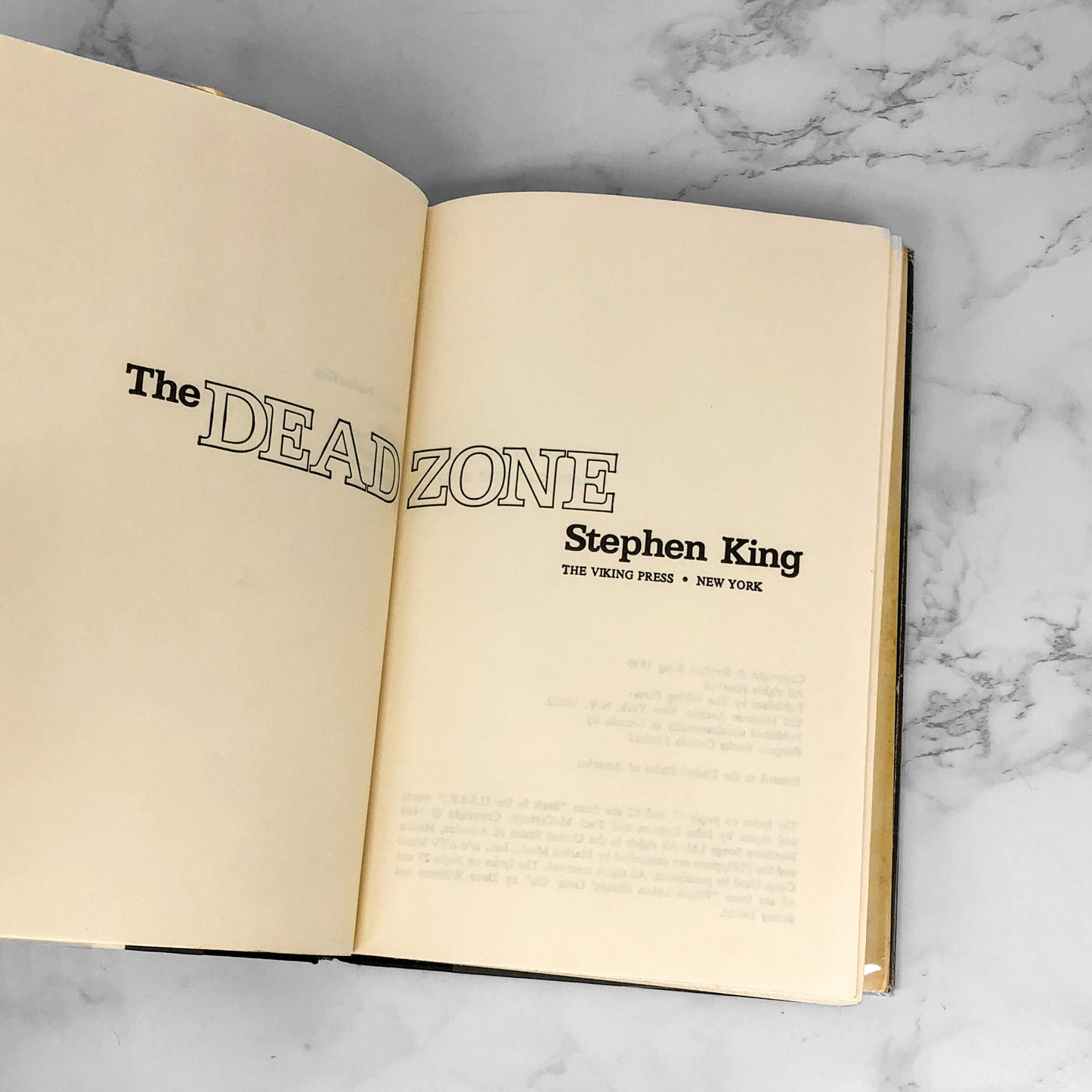 The Dead Zone by Stephen King [1979 HARDCOVER] BCE • 1979 *See Condition